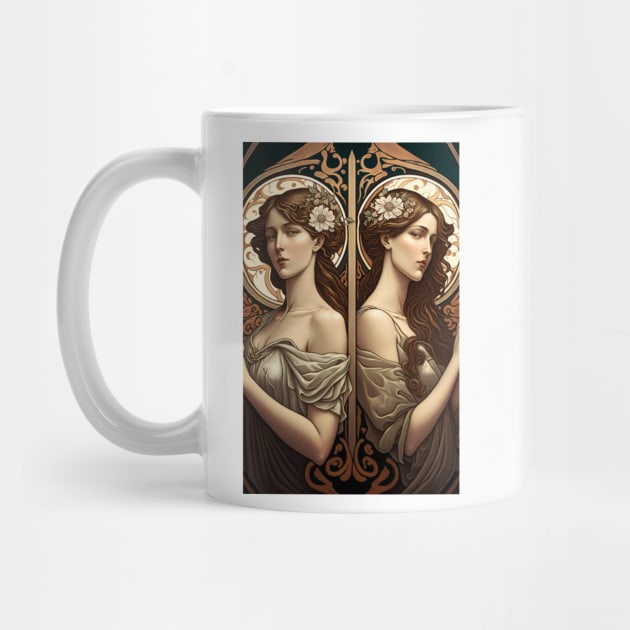 Artemis & Callisto - Art Nouveau by ArtNouveauChic